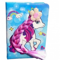TECHNOCHITRA Exclusive 3D Unicorn Ponytail Diary for Girls